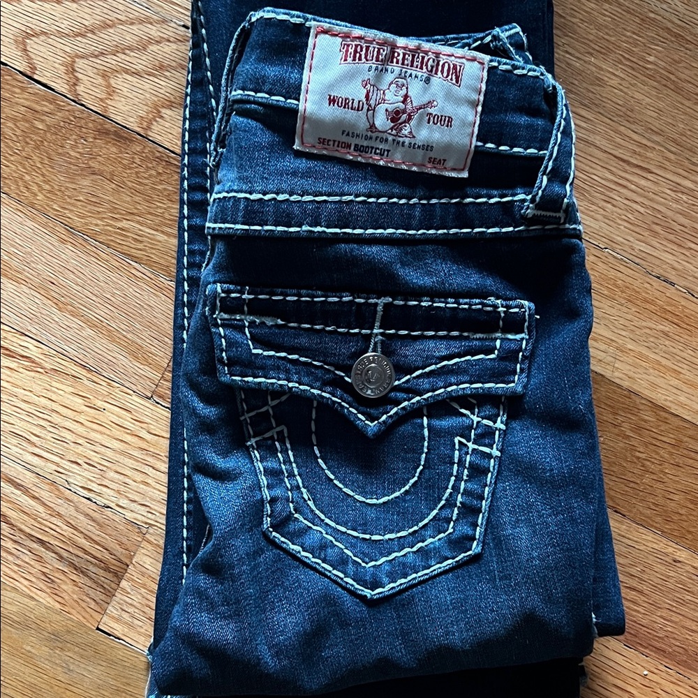 True Religion Women's Dark Blue Boot Cut Jeans